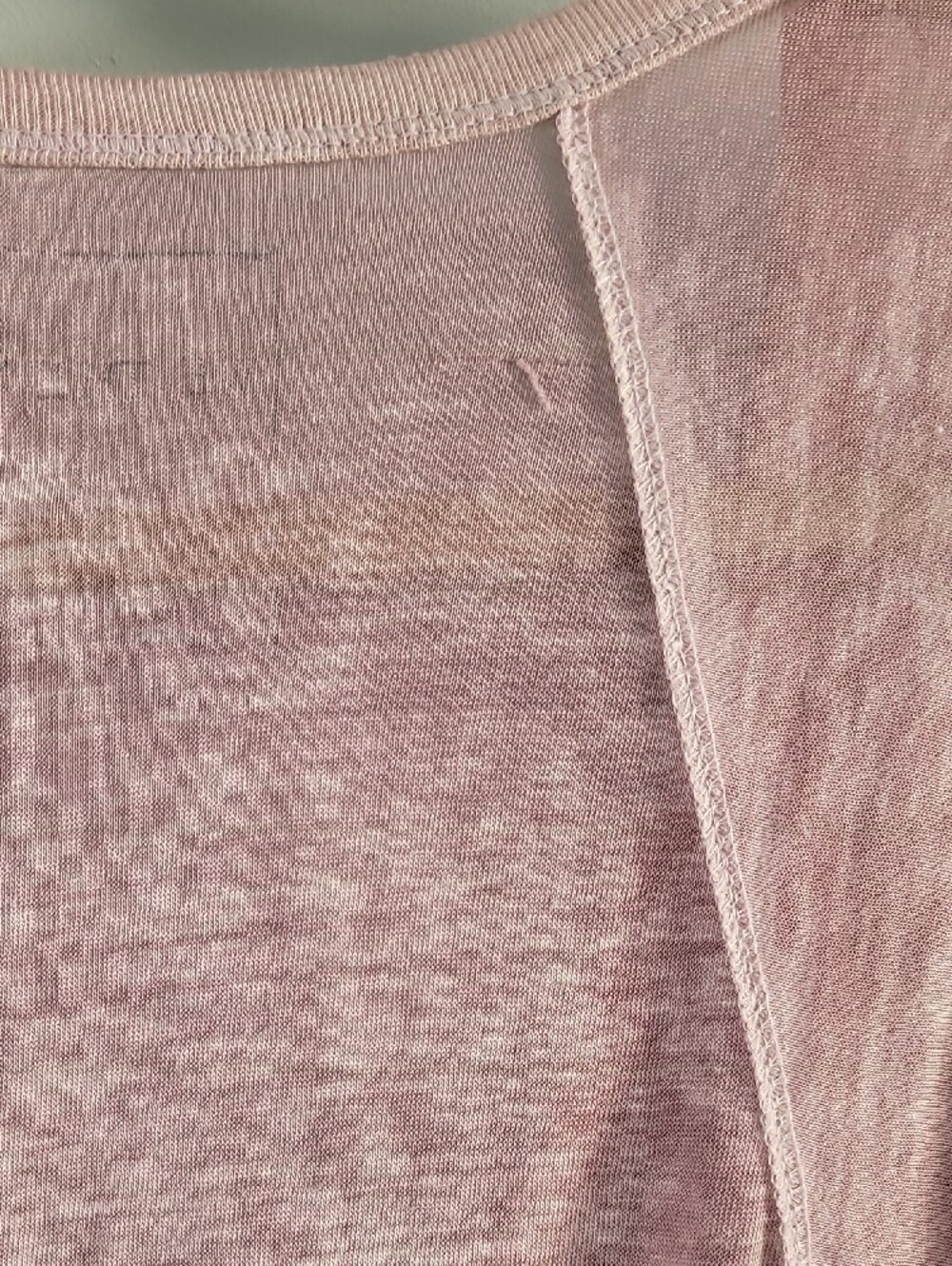 We The Free Mauve Washed V-Neck Short Sleeve Tee - Picture 5 of 8
